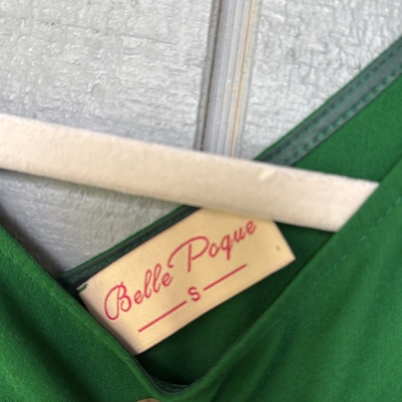 Belle Poque Green Dress Size S - Picture 4 of 5